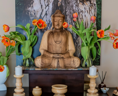 Altar. Kwan um Zen School Europe/ Zen Center Vienna. Foto: @ Jan Sendzimir 2015.