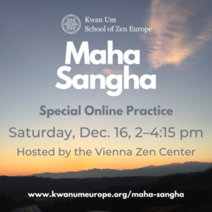 Maha Sangha Practice at the Vienna Zen Center: Sat. Dec. 16, 2023
